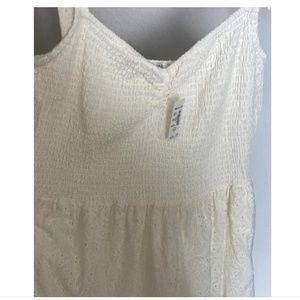 Madewell eyelet tie strap Lucie Dress